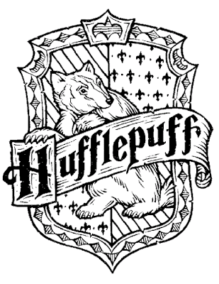 Kolorowanka logo Hufflepuff